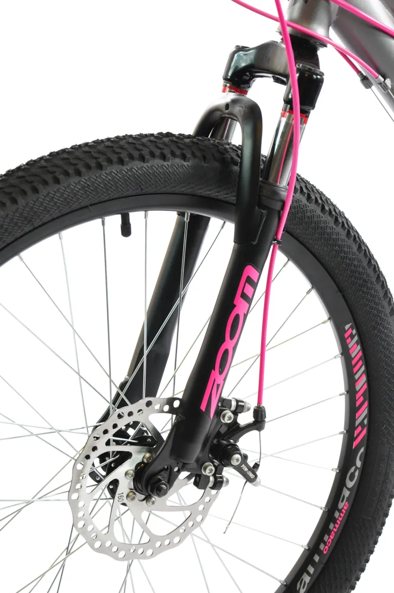 Ammaco Montana 24 Inch Wheel Kids Mountain Bike Grey-2